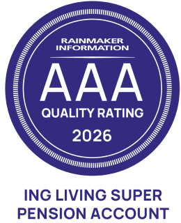 Rainmaker Information AAA Quality Rating 2026 - ING Living Super Pension Account